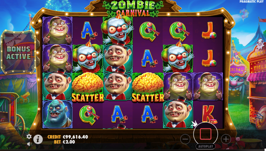 Zombie Carnival（ゾンビ・カーニバル）RTPやフリースピン確率｜プレイするならボーナス購入
